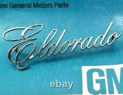 Nos 72 72 74 75 Cadillac Eldorado Trunk Script Emblem Plate Gm Convertible Trim