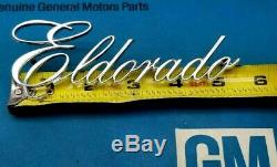 Nos 72 73 74 75 Cadillac Eldorado Trunk Script Emblem Real Oem Gm Trim