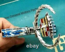 Nos 73 78 Cadillac Eldorado Hood Ornament Emblem Oem Gm Convertible Trim