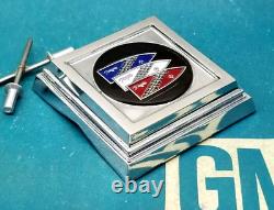 Nos 75 76 Buick Lesabre Trunk Lock Cover Emblem Flip LID Deck Gm Oem Flipper