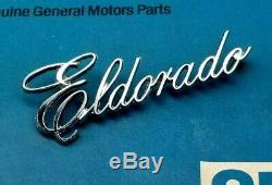 Nos 76 77 78 Cadillac Eldorado Trunk Script Emblem Genuine Gm Oem Trim