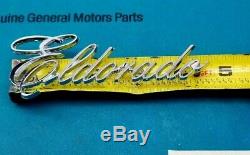 Nos 76 77 78 Cadillac Eldorado Trunk Script Emblem Genuine Gm Oem Trim