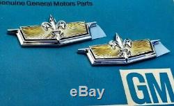 Nos 77 90 Chevy Caprice Classic Roof Emblem Set Of Two Sail Panel Crest Gm Trim