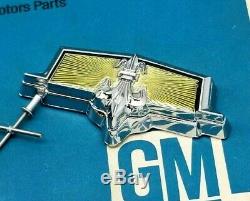 Nos 77 90 Chevy Caprice Classic Trunk Lock Cover Emblem Flip LID Gm Trim Molding
