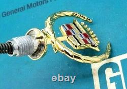 Nos 79 85 Cadillac Eldorado 24k Gold Hood Ornament Emblem Oem Gm Trim