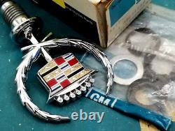 Nos 79 85 Cadillac Eldorado Hood Ornament Emblem Biarritz Trim Molding Gm