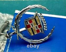 Nos 80 85 Cadillac Seville Hood Ornament Emblem Oem Gm Trim E&g