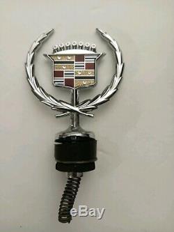 Nos 80 92 Cadillac Fleetwood Brougham New Hood Ornament Emblem Gm Oem