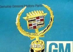 Nos 85 88 Cadillac 24k Gold Deville Fleetwood Hood Ornament Emblem Gm