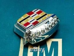 Nos 89 93 Cadillac Deville Fleetwood Trunk Lock Cover Crest Emblem Oem Gm Trim