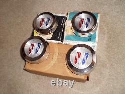 Nos Rallye Wheel Center Caps 71-74 Buick Gs Gsx Skylark Regal Century Apollo 75