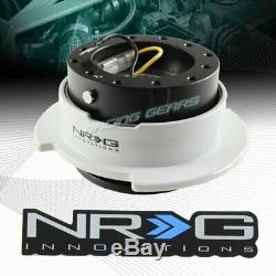 Nrg Srk-250bk-wt Black/white 6-hole Steering Wheel Gen 2.5 Quick Release Adapter