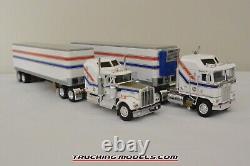 Pair of DCP 164 Bicentennial Kenworth K100 & W900A Aerodyne Tractor-Trailers