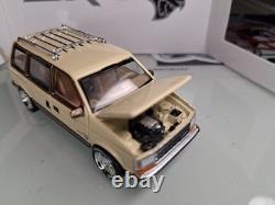 Plymouth voyager srt hellcat custom van diecast opening hood chrome wheels