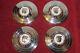 Pretty Set Of 1956 Mercury 10 1/4 Inch Dog Dish Hubcaps
