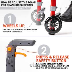 Progressive Mobility Aid Walker with 2 Wheels RollatorSelf-Adjusting