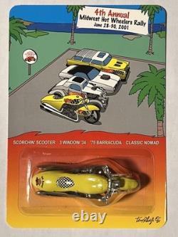 RARE 2001 Hot Wheels Scorchin Scooter Midwest Hot Wheelers Rally Gateway Club