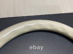 Rare NRG Neo Chrome White Wood Steering Wheel 350 USDM