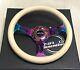 Rare NRG neo-chrome white wood steering wheel 310mm USDM