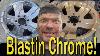 Remove Chrome From Aluminum Rims Wheels With A Sandblaster