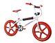 SKYWAY TA 20 Replica BMX Bike 2022 White/Red With Gold Collectors Rivet Wheels
