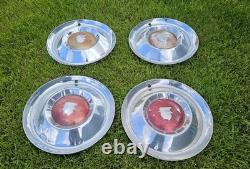 Set of 4 1954 Mercury 15 Hubcaps Wheel Covers Monterey Custom Deluxe Special
