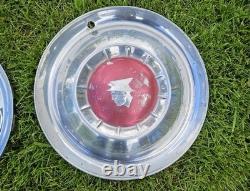 Set of 4 1954 Mercury 15 Hubcaps Wheel Covers Monterey Custom Deluxe Special