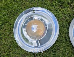 Set of 4 1954 Mercury 15 Hubcaps Wheel Covers Monterey Custom Deluxe Special