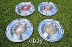 Set of 4 1954 Mercury 15 Hubcaps Wheel Covers Monterey Custom Deluxe Special