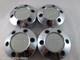 Sport Line Chrome /wht Custom Wheel Center Caps (set Of 4)