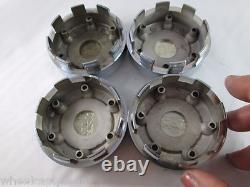 Sport Line Chrome /wht Custom Wheel Center Caps (set Of 4)