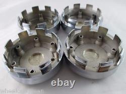 Sport Line Chrome /wht Custom Wheel Center Caps (set Of 4)