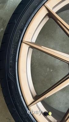 Staggered 20/21 Ferrari Wheels & Tire for 812 488 FF F8 F12 458 mat bronze