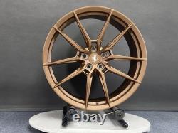 Staggered 20/21 Ferrari Wheels & Tire for 812 488 FF F8 F12 458 mat bronze