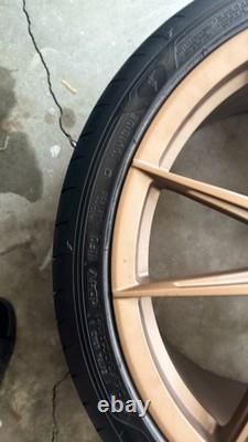 Staggered 20/21 Ferrari Wheels & Tire for 812 488 FF F8 F12 458 mat bronze