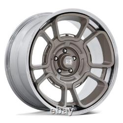 U. S. Mags UC147 FLAGSTAFF Wheels 20x8.5 (1, 5x127, 78.1) Pewter Rims Set of 4