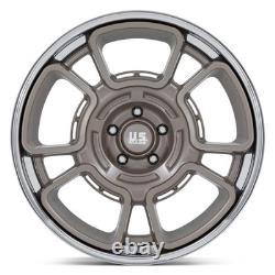 U. S. Mags UC147 FLAGSTAFF Wheels 20x8.5 (1, 5x127, 78.1) Pewter Rims Set of 4