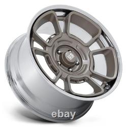 U. S. Mags UC147 FLAGSTAFF Wheels 20x8.5 (1, 5x127, 78.1) Pewter Rims Set of 4