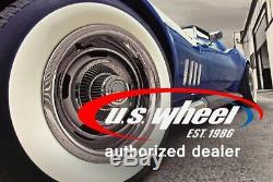 US VW Baja Mod (Series 970) Wheels 15x8 (+13, 4x100) Chrome, White Rims Set of 4