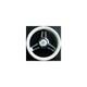 Uflex MOROSINI U/CH/W Steering Wheels, White Poly withChrome Hub
