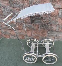 Unique Babyhood Wonda Folding Baby Carriage Frame Spoke Wheel Chrome Fender