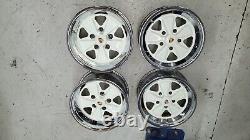 Used PORSCHE Chromed Fuchs Wheels 16x7 16x9 Grand Prix White 911 930 Turbo 5x130