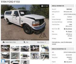 Used Wheel fits 1994 Ford F150 PICKUP 15x7-1/2 steel chrome Grade A