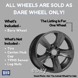 Used Wheel fits 2007 Chrysler 300 18x7-1/2 aluminum 9 spoke chrome clad chrome