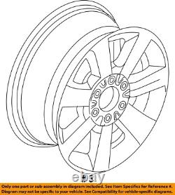 Used Wheel fits 2007 Ford Expedition 18x8-1/2 aluminum TPMS chrome 7 smooth spo