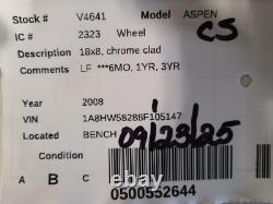 Used Wheel fits 2008 Chrysler Aspen 18x8 chrome clad Grade B