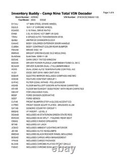 Used Wheel fits 2009 Ford Edge 18x7-1/2 aluminum TPMS 10 spoke chrome clad Grad