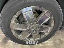 Used Wheel fits 2010 Gmc Acadia 20x7-1/2 6 spoke single chrome opt PPE Grade A