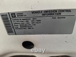 Used Wheel fits 2011 Gmc Acadia 20x7-1/2 6 spoke single chrome with black inser