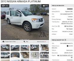 Used Wheel fits 2012 Nissan Armada 20x8 alloy chrome clad Grade A